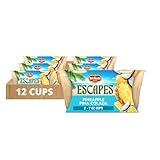 Del Monte Escapes Pineapple Pina Colada, 7 oz Cups, Pack of 6 (12 Cups)
