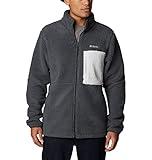 Columbia Men's Mountainside Heavyweight Fleece, Shark, Large Black