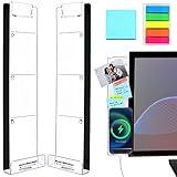 Monitor Memo Board, 2PCS Multifunction Sticky Note Holder for Computer Screen, Acrylic Computer Monitor Memo Board, Office Desk Accessories, Computer Sticky Note Holder with Sticky Notes