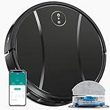 Tipdiy Robot Vacuum and Mop Combo,4200Pa Powerful Robotic Vacuum Cleaner with Self-Charging, Home Automatic Robot Aspiradora for Hardwood Floor, Low Carpet, Pet Hair, App&Voice&Remote Control