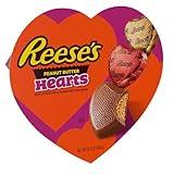 REESE'S Milk Chocolate Peanut Butter Creme Hearts, Valentine's Candy Gift Box, 6.5 oz