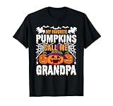 Holiday 365 Halloween My Favorite Pumpkins Call Me Grandpa T-Shirt