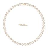 Swarovski Una Angelic All-Around Choker Necklace, Clear Swarovski Crystals and Matching Crystal Pavé with a Rose-Gold Tone Finish Setting