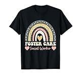 Funny Rainbow Child Welfare Mom Foster Care Social Worker T-Shirt