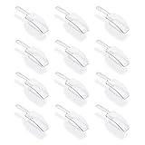 Super Z Outlet 5.5" Mini Acrylic Plastic Kitchen Scoops for Weddings, Candy Dessert Buffet, Ice Cream, Protein Powders, Coffee, Tea (Clear)