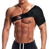 Adjustable Shoulder Support Brace for Torn Rotator Cuff, leeve Wrap for Pain Relief, Stability and Recovery, Support, Compression, AC Joint, Arm Immobilizer Wrap, Fits Right and Left Arm, Men & Women