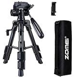 Mini Tripod for Camera,Zomei Travel Table Tripod with 3-Way Pan/Tilt Head 1/4 inches Quick Release Plate and Bag for DSLR Camera Tripod Carrying Bag