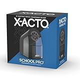 X-ACTO Pencil Sharpener, SchoolPro Electric Pencil Sharpener, Heavy Duty Electric Pencil Sharpener for School, Classroom and Teacher Supplies, Perfect Addition to Homeschooling Supplies, Black