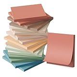 (16 Pack) Sticky Notes 3x3, Vintage Colors, Sticky Pads, Recyclable, Self-Stick Pads, Easy to Post for Home, Office, Notebook