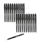 Amazon Basics Felt Tip Marker Pens, Versatile for Writing, Drawing, and Journaling, Black, 24-Pack
