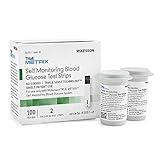 McKesson TRUE METRIX Blood Glucose Test Strips for Diabetes [100 Strips] Self-Monitoring System