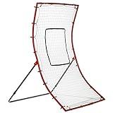 Franklin Sports Baseball Rebounder Net - Baseball + Softball Pitchback Net + Pitching Target - All Angle Bounce Back Net - Return Fielding Trainer - 48",Red