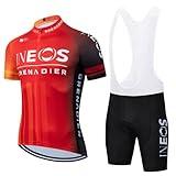 X-CQREG Cycling Jersey Bike Team Summer Bike Shirts Team Biking Clothing Bicycle Tights Short Sleeves Jerseys for Men (02,Large)
