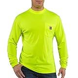 Carhartt Men's High-Visibility Color Enhanced Long Sleeve Tee, Brite Lime, Large/Regular