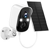 Sofiwaa Security Cameras Wireless Outdoor, 2K Solar Cameras for Home Security Wireless, Color Night Vision, PIR Motion Detection, IP66 Waterproof, Cloud Storage/SD Card, Instant Alerts, 2.4GHz WiFi