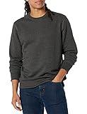 Amazon Essentials Men's Fleece Crewneck Sweatshirt - Charcoal Heather, Large (Available in Big & Tall Sizes)