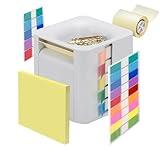 EROE 5in1 Stikcy Note pads Dispenser&Manager,Post it Note Dispenser Hoder with Self-Stick Note Pad&Roll Index Tabs Post it Note Tabs,Paper Clips, Desk Accessories Organizer for Office School