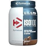 Dymatize ISO100 Hydrolyzed Protein Powder, 100% Whey Isolate, 25g of Protein, 5.5g BCAAs, Gluten Free, Fast Absorbing, Easy Digesting, Gourmet Chocolate, 20 Servings