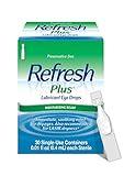 Refresh Plus Lubricant Eye Drops, Preservative Free, Single Use Containers, 30 Count