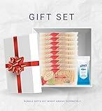 Rosemary Crackers – 9x La Panzanella Rosemary-Mini Croccantini-Crackers 6 oz Bundle with Hand Sanitizing Wipes – Crisp Artisan Snack Crackers for Cheese & Appetizers Gift Set (10 Items)