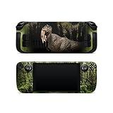 ZOOMHITSKINS Steam Deck Skin, Compatible with Steam Deck Skins, Dinosaur T rex Prehistory Jurassic, Protective Skin Wrap Set for Valve Steam Deck Accessories, Durable 3M Vinyl Decal, Made in The USA