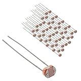 DIYables 50pcs LDR Photoresistor Light Sensor Photocell for Arduino, ESP32, ESP8266, Raspberry Pi