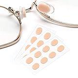 Nose Pads Soft Foam Adhesive Anti-Slip Silicone Eyeglass Nose Pads Stick On for Glasses Eyeglasses Sunglasses 12 Pairs, 1.0mm, Skin Color
