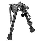 CVLIFE Bipod, 6-9 Inch Rifle Bipod Adjustable Super Duty Tactical Bipod for Outdoor Bipod