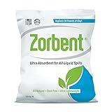 Zorbent Liquid Spill Kit-16X More Absorbent than Clay, Commercial-Grade Vomit, Urine, Oil, All Liquid Spill Powder Cleans Repulsive Messes Quickly, Leaves Surface Dry, Reusable (10 Qt)