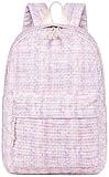 Bluboon Backpack for School Girls Women, Cute Corduroy Laptop Bookbag for Kids Teens, Durable Girls Lightweight Backpack