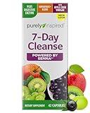 Purely Inspired 7-Day Detox Cleanse - Whole Body Cleanse & Detox Pills for Women & Men, Powered with Senna Leaf, Vitamin C, Apple Cider Vinegar, Digestive Enzymes & Probiotics - 42 Acai Berry Capsules