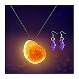 ZIZWO Conch Shell Necklace Seashell Earrings for Adult Women Halloween Octopus Costume Accessories Holiday Party Dress Up