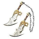 LALAPORT 17" Medieval Fully Upgraded Blades Chaos Foam Sword Cosplay Prop LARP 1:1 Replica Costume Halloween