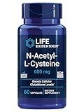 Life Extension N-Acetyl-L-Cysteine (NAC), Immune, Respiratory, Liver Health, NAC 600 mg, Potent antioxidant Support, Free-radicals, Easy to Absorb, 60 Capsules