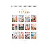 Wall Calendar 2025 World Travel Monthly Wall Calendar 12 Month Hanging Wall Planner，8.3" X 11.7 ", Thick Paper, Illustrated