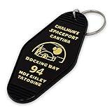 Chillkat Vintage Motel Hotel Keychain (Black/Yellow - Mos Eisley Cantina)