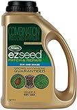 Scotts EZ Seed Patch & Repair Sun and Shade Mulch, Grass Seed, Fertilizer Combination for Bare Spots and Repair, 3.75 lb, Brown