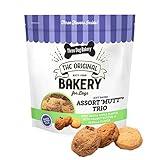 Three Dog Bakery Assort"Mutt" Trio, 48oz – Delicious Dog Treats With Oats, Apple, Peanut Butter & Vanilla, Premium Dog Training Treats, Puppy Treats