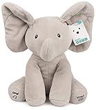 Baby GUND Animated Flappy the Elephant Plush, Singing Stuffed Animal Baby Toy for Ages 0 and Up, Gray, 12"