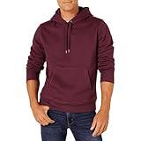 Amazon Essentials Men's Fleece Hoodie Sweatshirt (Available in Big & Tall), Burgundy, X-Large