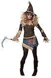 California Costumes Creepy Scarecrow Women's Costume, X-Large Brown