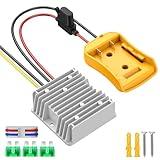 20V to 12V Step Down Converter Compatible with DeWalt 20V Power Wheel Battery Adapter, DC 12V 20A 240W Buck Converter Regulator with 30A Fuse & Wire Terminal