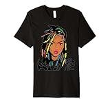 Natural Hair Black Women LOC'd Dreadloc Beauty Design 2 Premium T-Shirt