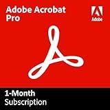 Acrobat Pro | 1-Month Subscription | PDF Software |Convert, Edit, E-Sign, Protect |Activation Required [PC/Mac Online Code]