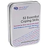 Mind Brain Emotion 52 Essential Coping Skills Cards - Self Care Exercises for Stress and Social Anxiety Relief - Resilience, Emotional Agility, Confidence Therapy Games for Teens, Adults