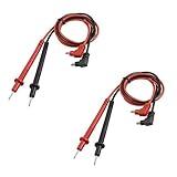 LDEXIN 2pairs 90cm/35 Long Digital Laboratory Multimeter Voltmeter Test Lead Probe Wire Cable Banana Plug Connector Black Red 1000V