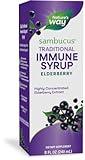 Nature’s Way Sambucus Elderberry Traditional Immune Syrup, Highly Concentrated Black Elderberry Extract, Traditional Immune Support*, Delicious Berry Flavored, 8 Fl Oz (Packaging May Vary)