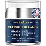 Ragkun Face Moisturizer Retinol Cream - Neck Collagen Creams for Tightening and Firming - Anti Aging Day & Night Facial Moisturizer for Women & Men, Tighten and Lift Wrinkle Cream - 1.7 Fl Oz