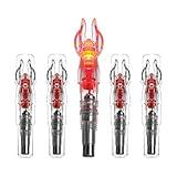 Letszhu 5 PCS Archery Nocks Lighted Nocks .244 inch/6.20mm Inner Diameter for Target Shooting Hunting