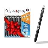 Paper Mate InkJoy Black Gel Pens, Medium Point (0.7 mm), Comfort Grip, 10 Count, Fast Dry Ink, Ideal for Smooth Writing